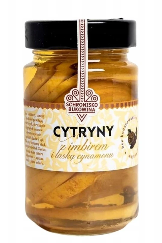 Cytryny z imbirem i laską cynamonu 220g - Schronisko Bukowina