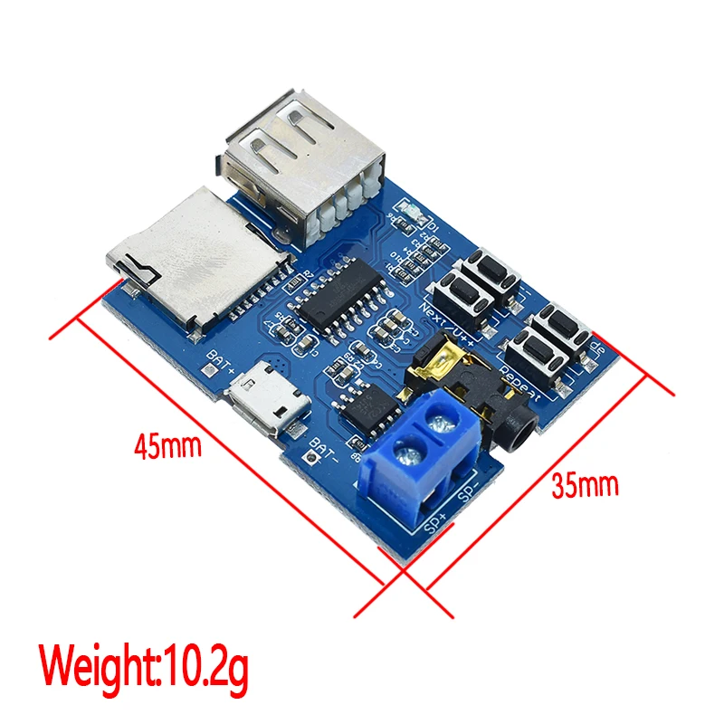 TF card U disk MP3 Format decoder board module amplifier decoding audio Player