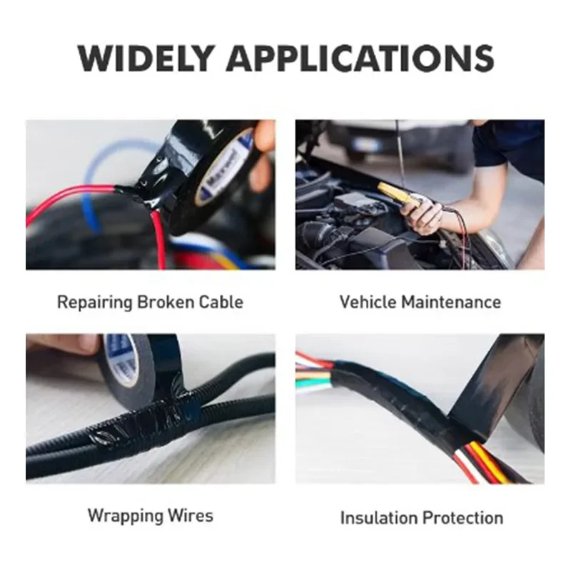 Nastro elettrico colorato resistente alle intemperie per registrazione di sicurezza di manutenzione Cablaggio elettrico interno ed esterno