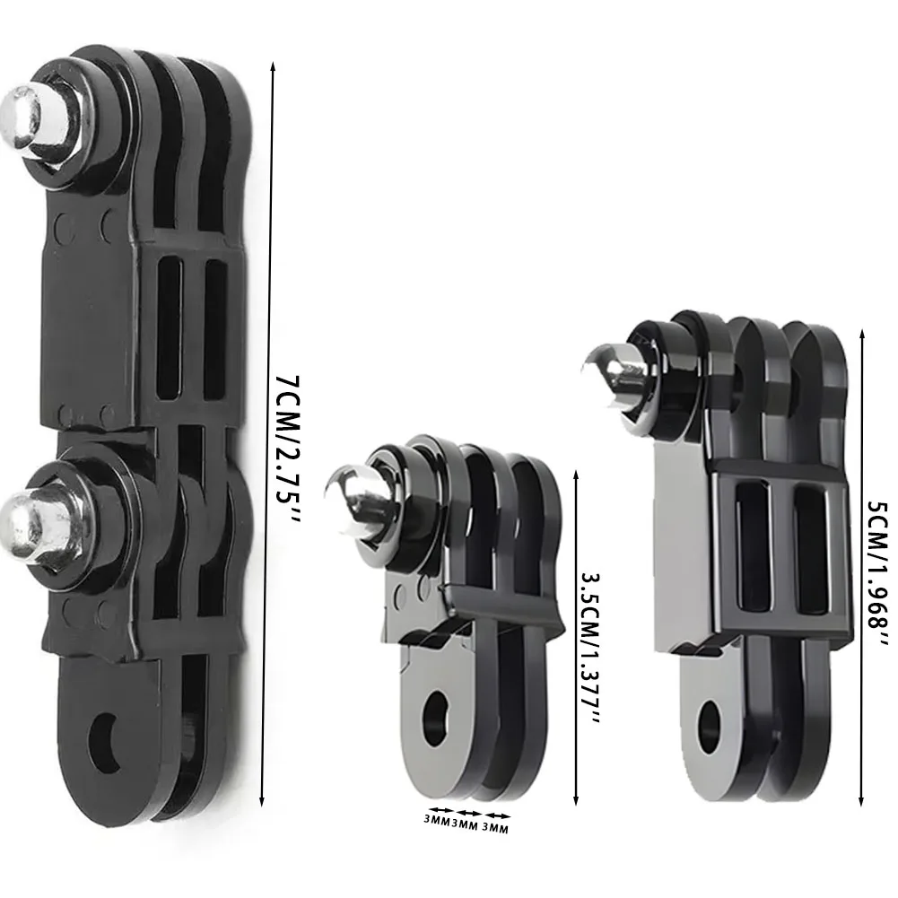 Accesorios para Gopro Hero, brazo de ajuste largo y corto, juntas rectas, soporte de conversión para cámaras de acción DJI Osmo Insta360, brazo pivotante