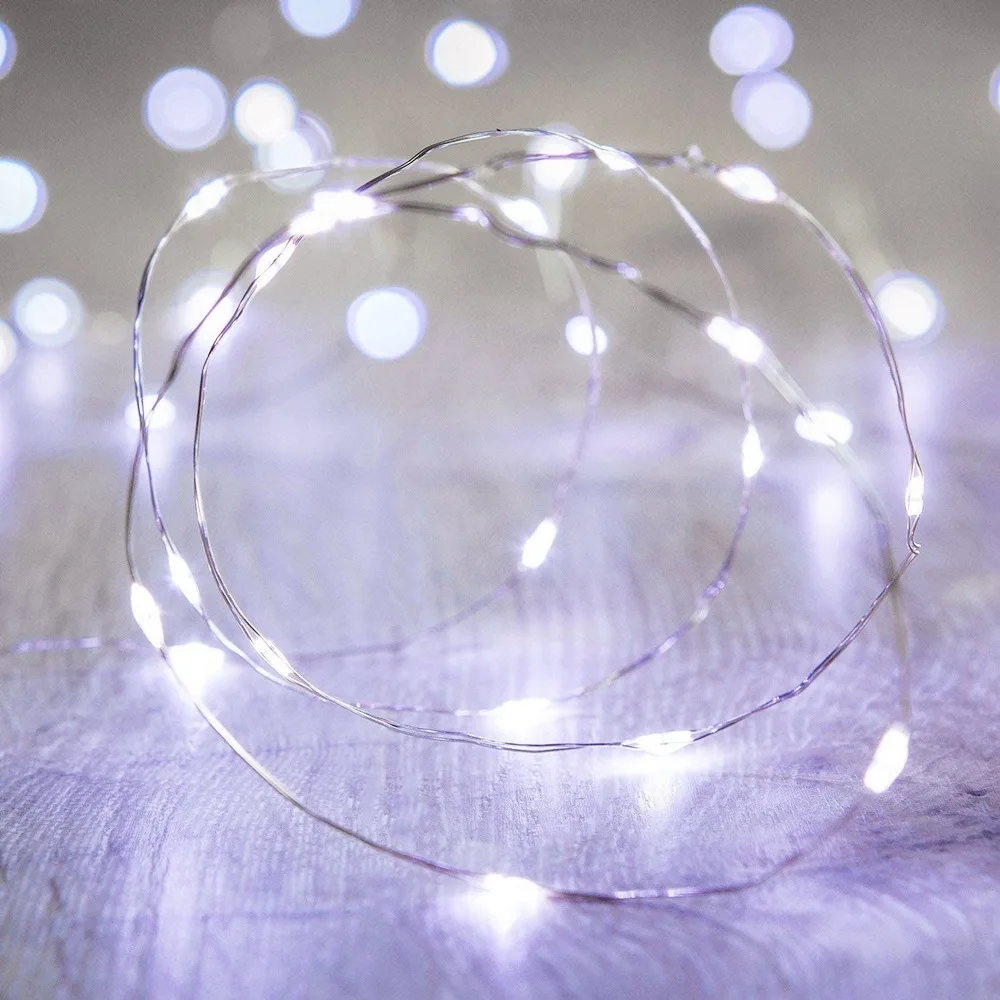 30 เมตร USB ไฟ LED String ทองแดงลวดเงิน Garland กันน้ําไฟ Fairy สําหรับคริสต์มาสงานแต่งงานตกแต่ง
