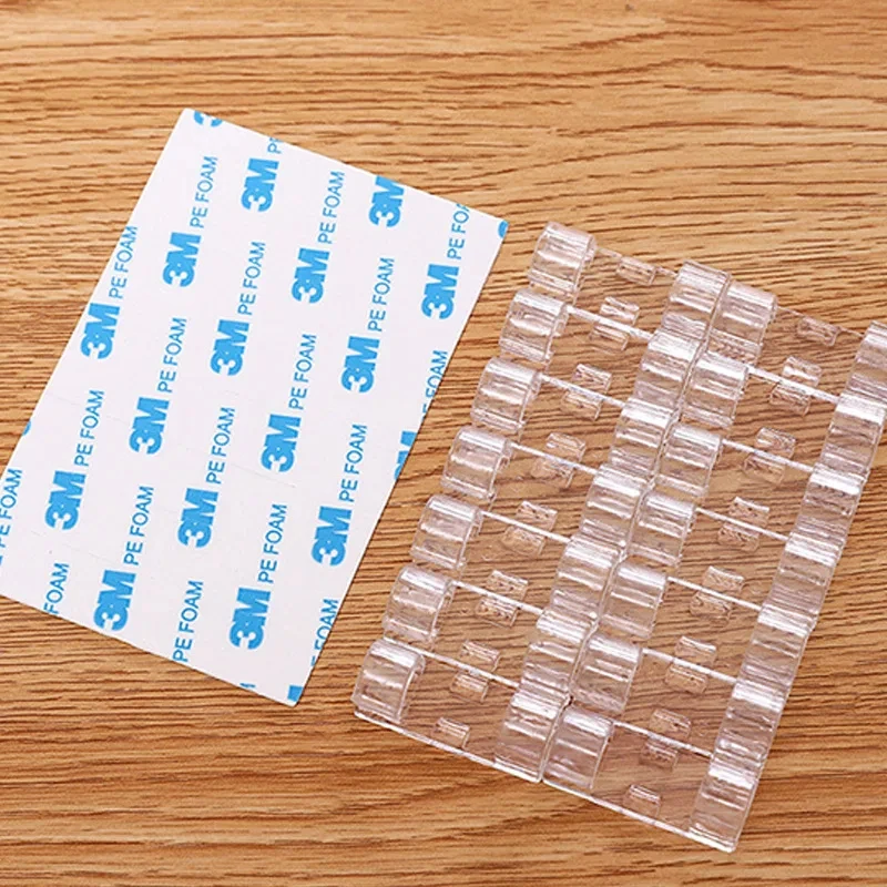 20/100PCS Organizzatore di cavi Pinze Supporto per cavi Gestione dei cavi Gestione dei cavi autoadesiva per scrivania Ufficio Morsetto per cavi Manager