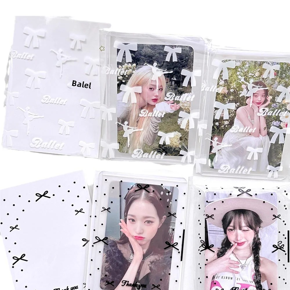 50 unids/pack fundas transparentes para sesión fotográfica cubierta de tarjeta autoadhesiva bolsa de embalaje de fotos de ídolo bolsa autosellante Protector de tarjeta de regalo
