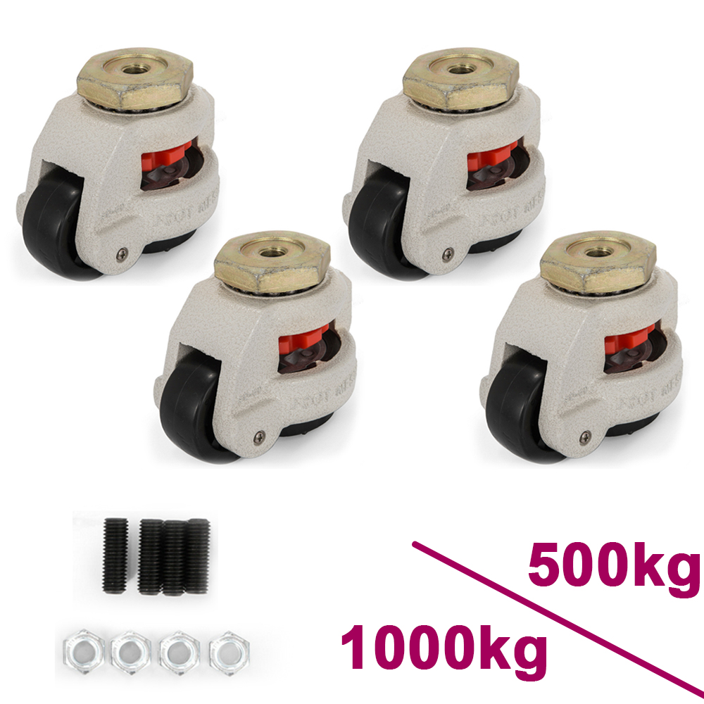 4pcs einziehbare Nivel lier maschine Rollen GD-60S Platte horizontale Rollen Rad