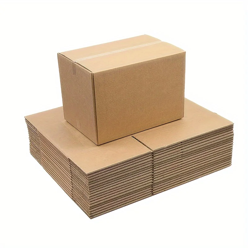 10 caixas de envio e 4.13 × 5.12 × 8.27 polegadas caixas de papelão ondulado, caixas de envio de papel kraft-para pacote de envio