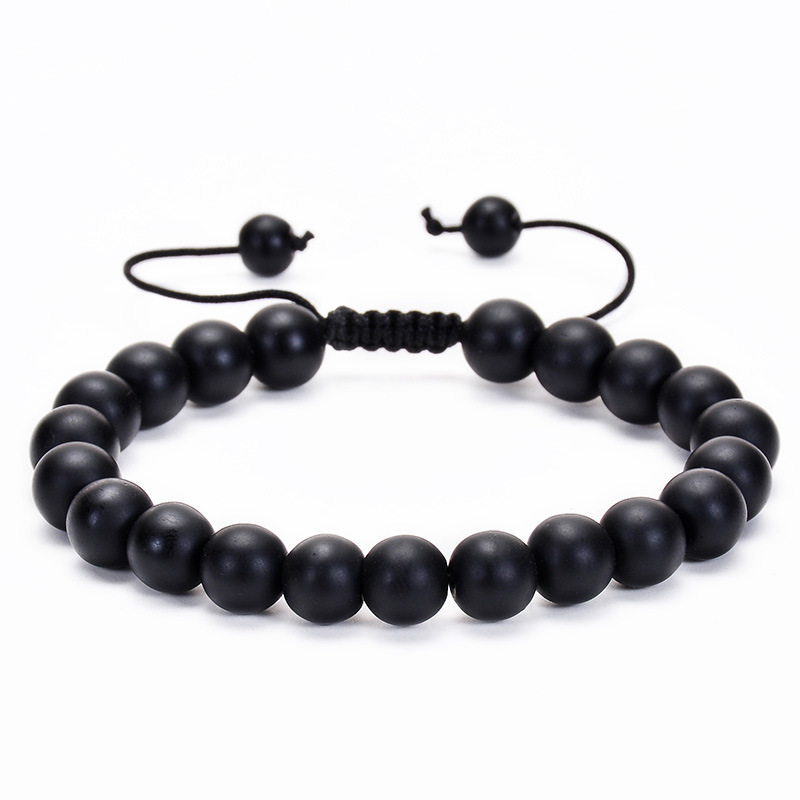 Multiple Style 8mm Natural Tiger Eyes Lava Rock Protection HANDMADE Bracelet Men's Gift