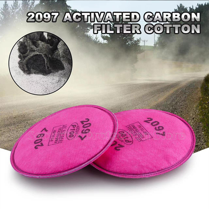 Un sacco di verniciatura a spruzzo Industria 2091/2097 Filtro antiparticolato P100 per maschera antipolvere per respiratore serie 3m 6800 7502 6200
