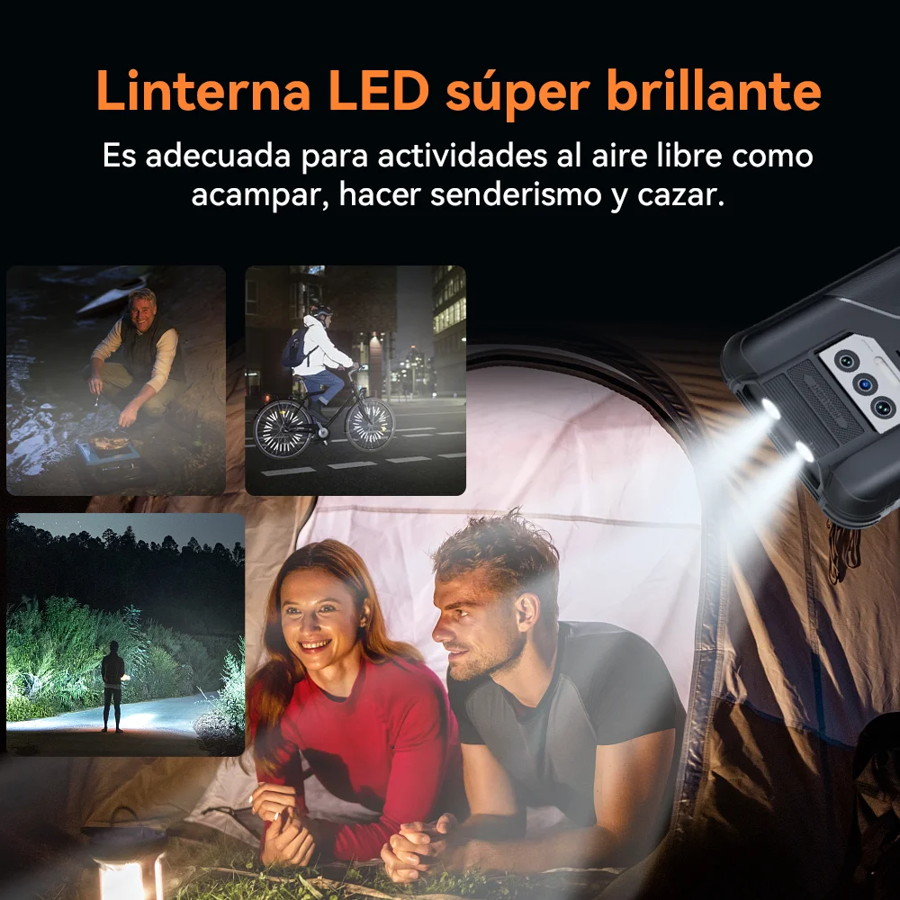 Smartphone resistente al agua IP68 Android 13, Cubot KingKong 8, octa-core, 12 GB de RAM (6 + 6 GB), 256 GB de ROM, 10600 mAh, cámara de 48 MP, NFC