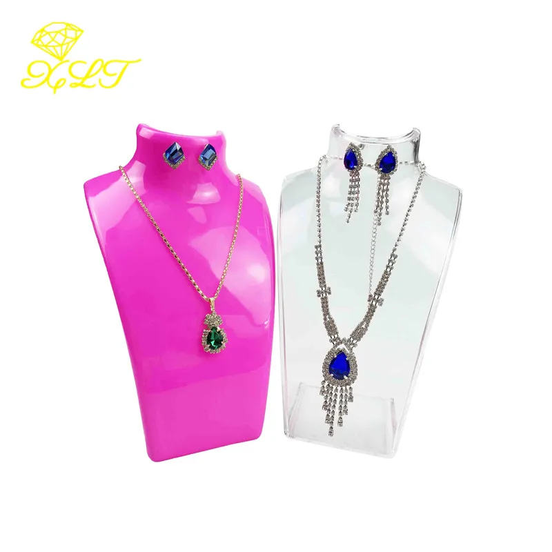 4 kleuren acryl mannequin ketting sieraden display houder hanger oorbellen versieren tentoonstelling display stand plank