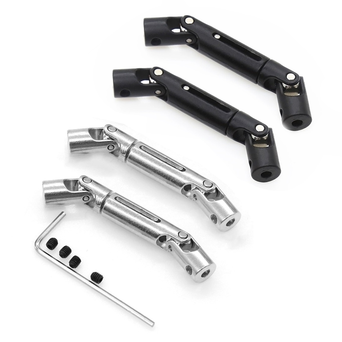 2 Chiếc Kim Loại Ổ Trục Driveshaft Cho WPL C14 C24 C34 MN D90 D91 D96 D99 D99S MN90 MN98 MN99S xe Đua Nâng Cấp Phần Accessorie