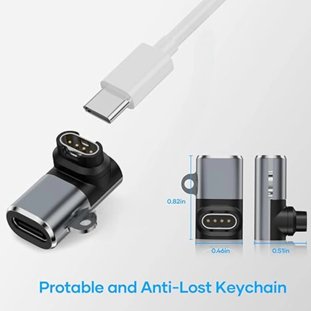 Kompatibel mit Garmin Instinct 2, 2S, 2X, Garmin Venu 3, 2 Plus, 2S, SQ USB-Smartwatch-Ladeadapter