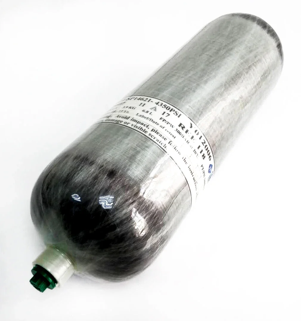 ACECARE 6.8L DOT 4500Psi Carbon Fiber Cylinder High Pressure Cylinder with Regulating Valve Filing Station Scuba Diving M18*1.5