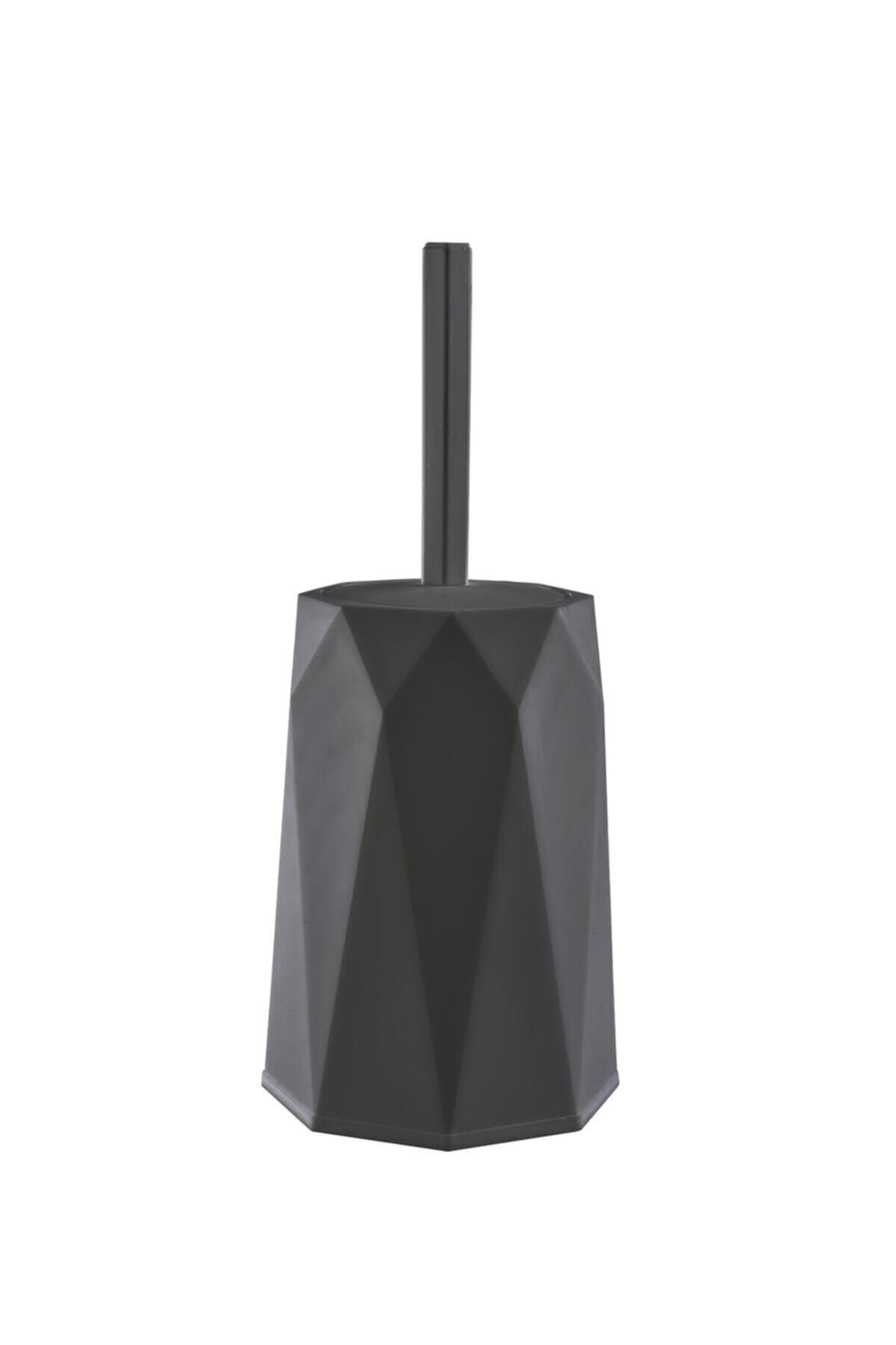 Geo Antrasit 2'li Banyo Seti Plastik 5 Lt Çöp Kovası Ve Tuvalet Fırçası Rumah Plastik Perlu Kualitas Pembersihan