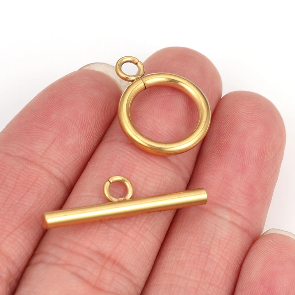 5 ชุดสแตนเลส OT Clasp สลับ Clasps สําหรับเครื่องประดับ DIY ทําสร้อยคอตัวเชื่อมต่อสร้อยข้อมือตะขอหัตถกรรมอุปกรณ์เสริม
