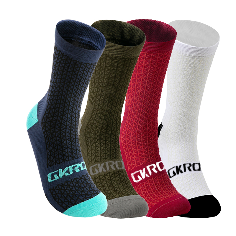 4 Paar Team-Radsocken, professionelle Sport-Fahrradsocken, hochwertige Laufsocken, Basketballsocken für Herren und Damen