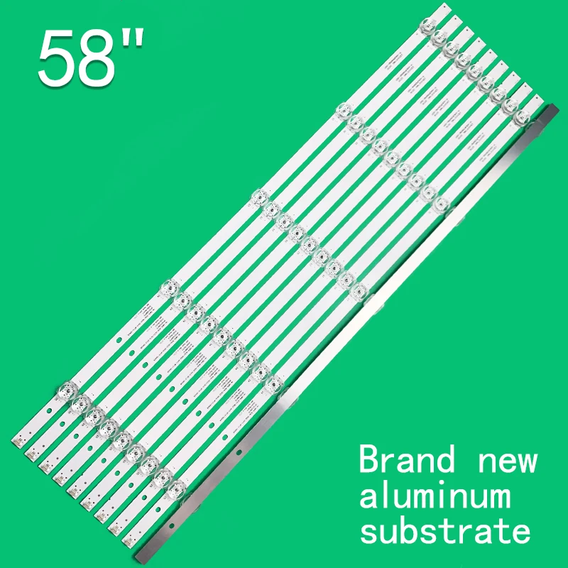10PCS สำหรับ Haier 'S 58นิ้ว LED ริ้วสายไฟเหมาะสำหรับ LS58A1 LS58A51 LS58A51Z HK-58F9-3030-0D22-5X10-3P1.0-190428ใหม่