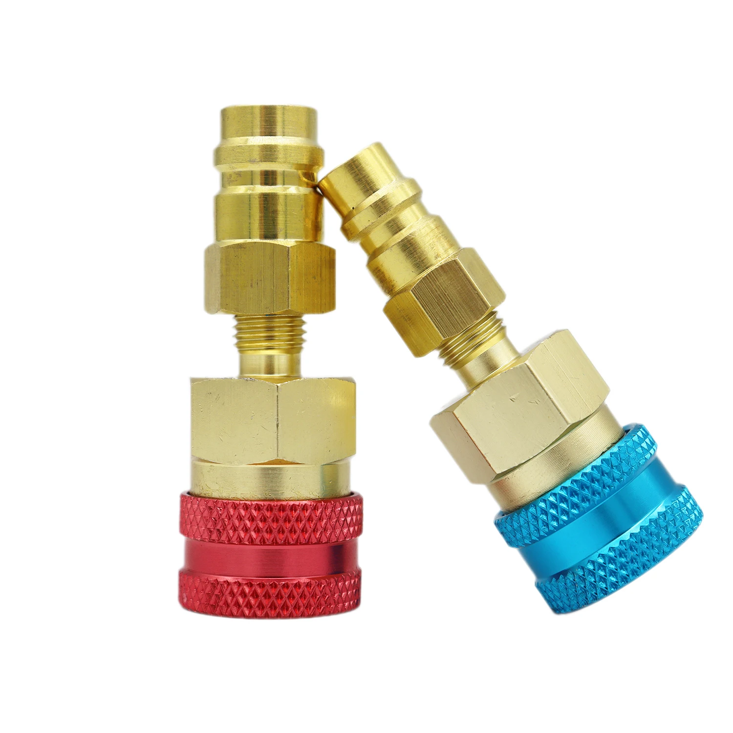 2PCS Klimaanlage Schnell Stecker R1234YF/R12 zu R134A Schnell Anschlüsse Adapter Auto Klimaanlage Fitting Auto Werkzeuge