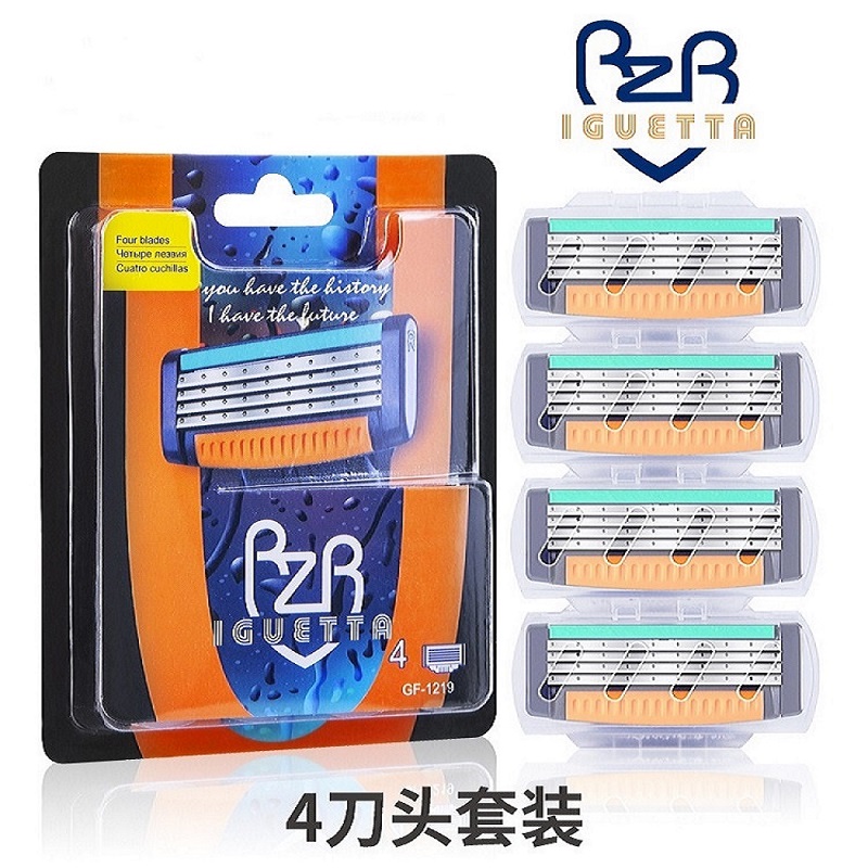 Quality Men Razor Blades Germany Stainless Steel Blade Comfortable Shaving Compatible Gillette Mach 3 Shaver Replacement Head
