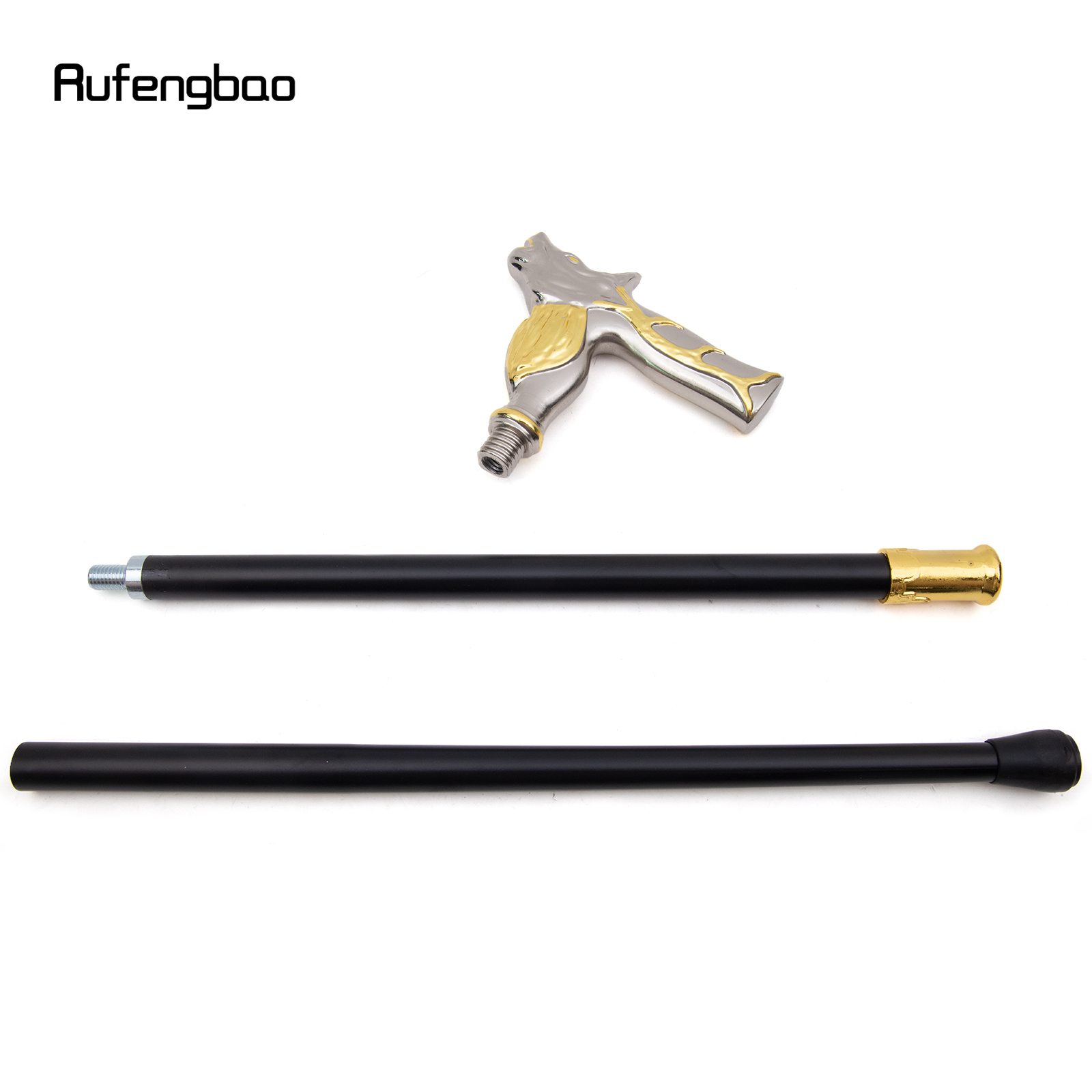 Veado branco dourado bengala, Bastão Decorativo de Moda, Bastão Cosplay Elegante Cavalheiro, Botão de crochê, 92cm