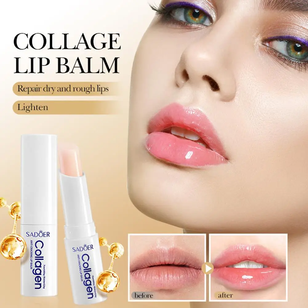 New Collagen Anti-Cracking Lip Balm for Anti-cracking Long Lasting Moisturizing The Lip Exfoliates To Keep You Smooth and Supple