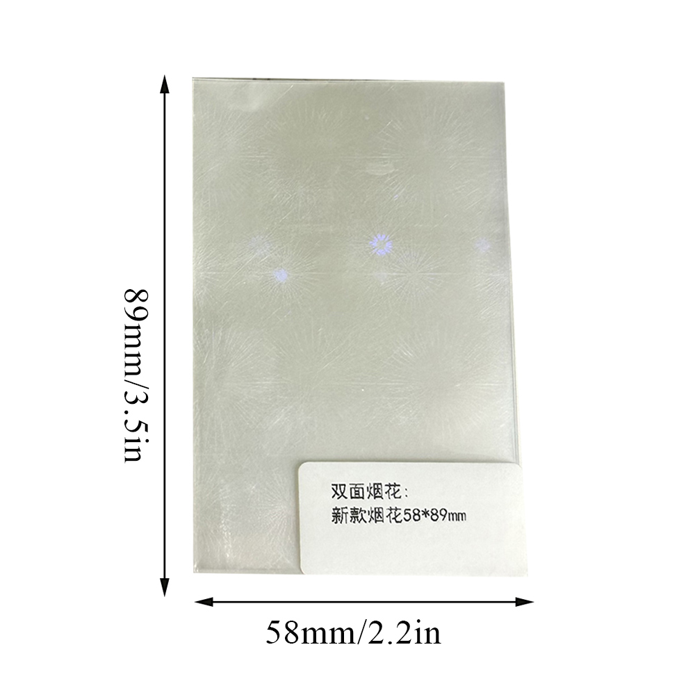 50 ピース/パックトップローダーキラキララブハート花火フォトカードスリーブアイドルフォトカード保護収納袋カードプロテクター