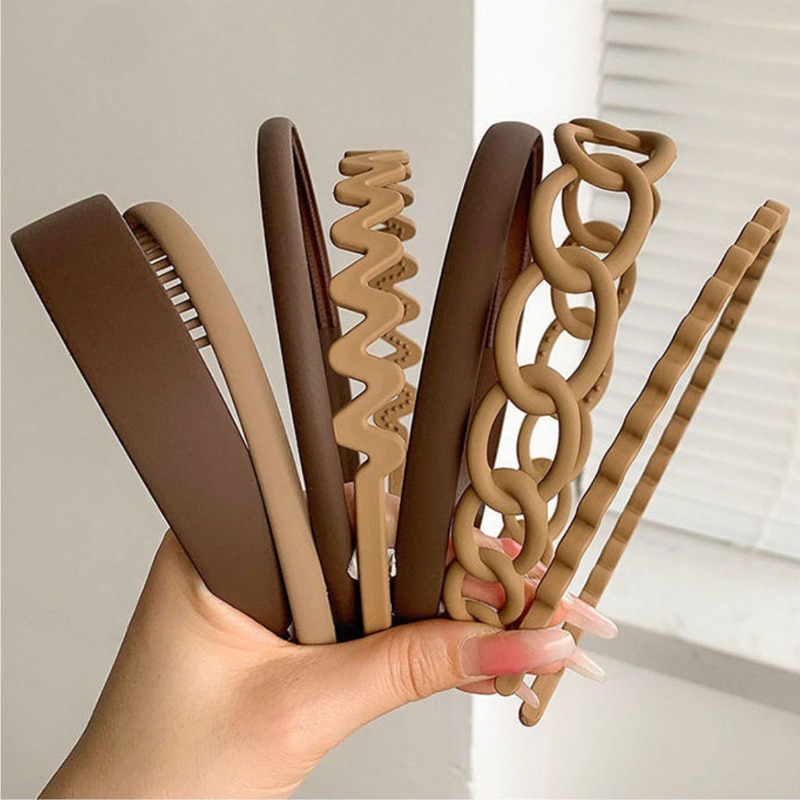 9 ชิ้นที่เรียบง่ายและอเนกประสงค์ล้างและไปกดกิ๊บเรียบผมหักด้วยฟันที่คาดผมกันลื่น