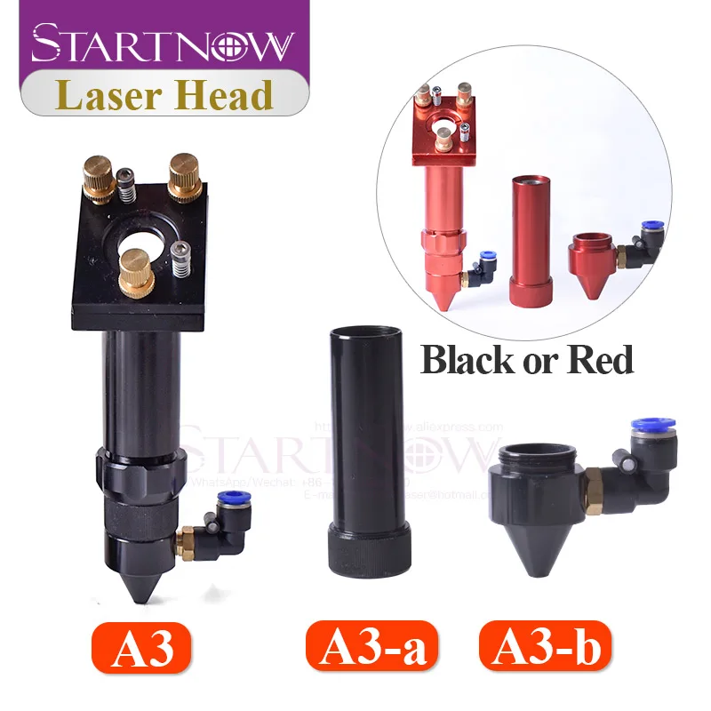 CO2 Đầu Laser Bộ Ống Kính Lấy Nét Thiết Bị và 3rd Gương & Không Vòi Phun CO2 Laser Phản Lực Cho Laser máy Bộ Phận Cơ Khí