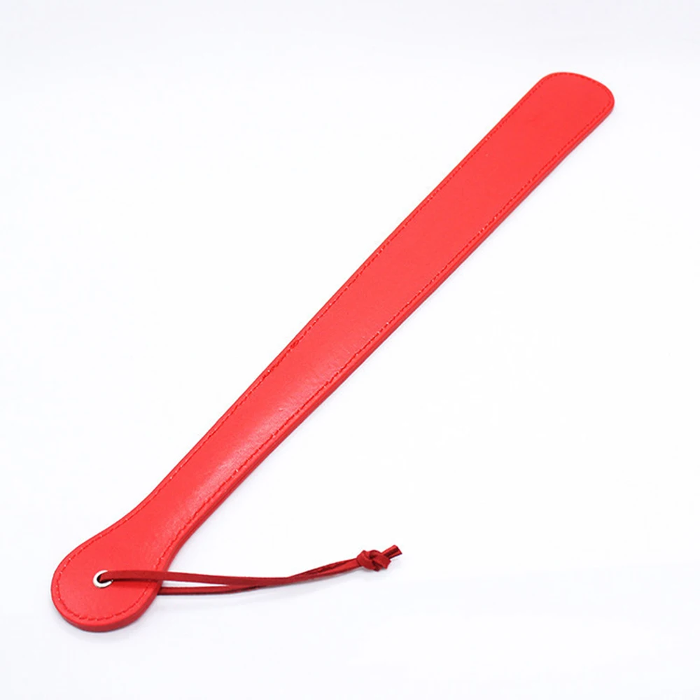 Pagaia in pelle PU da 48 cm, fruste da equitazione Flogger Fruste da pipistrello Punte da sculacciata in pelle Frusta schiaffo per addestramento di cavalli