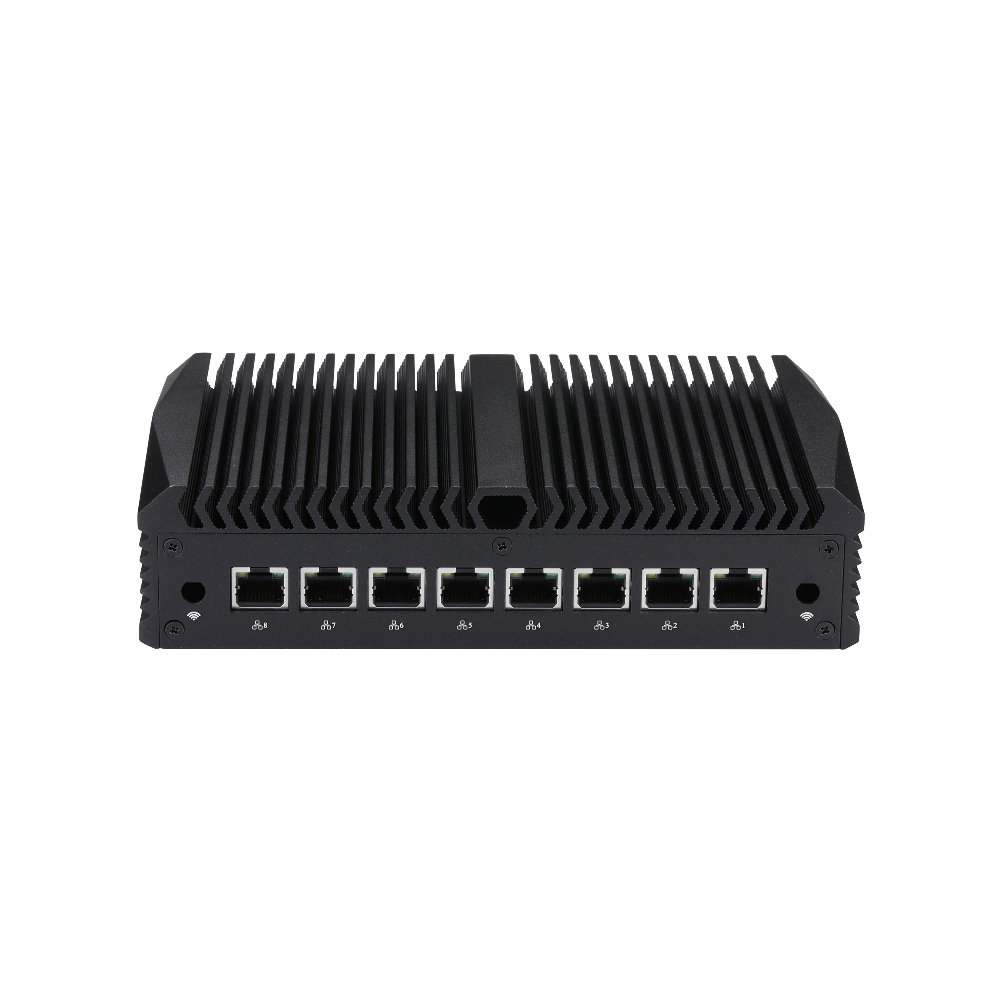 Qotom-Mini computador Fanless, 8x2.5G Lan,Gen 8o, 10o, 4305U, 10110U, 10210U, 10710U, DP, 4USB 3,0, Proxmox, pfsense