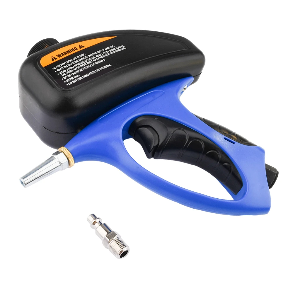 Clearance_Handheld Gravity Blaster 90Psi ポータブルサンドペイントスプレー空気圧錆電動工具保護ブラストエアガン高