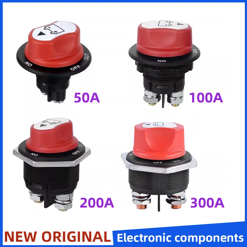 Auto Zubehör 50A/100A/200A/300A Auto Batterie Trennen Schalter Cut Off Isolator Schalter Wasserdichte Dreh schalter Für Motorrad