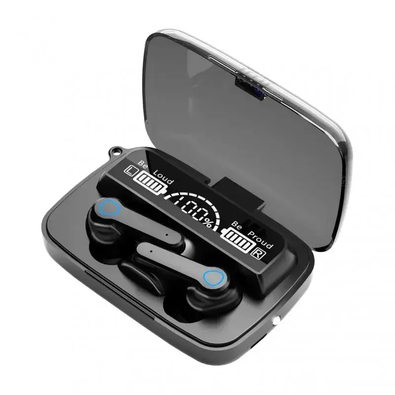 M19 หูฟัง TWS หูฟัง M10 Intelligente Touch Control ไร้สายบลูทูธหูฟังกันน้ําจอแสดงผล LED พร้อมไมโครโฟน