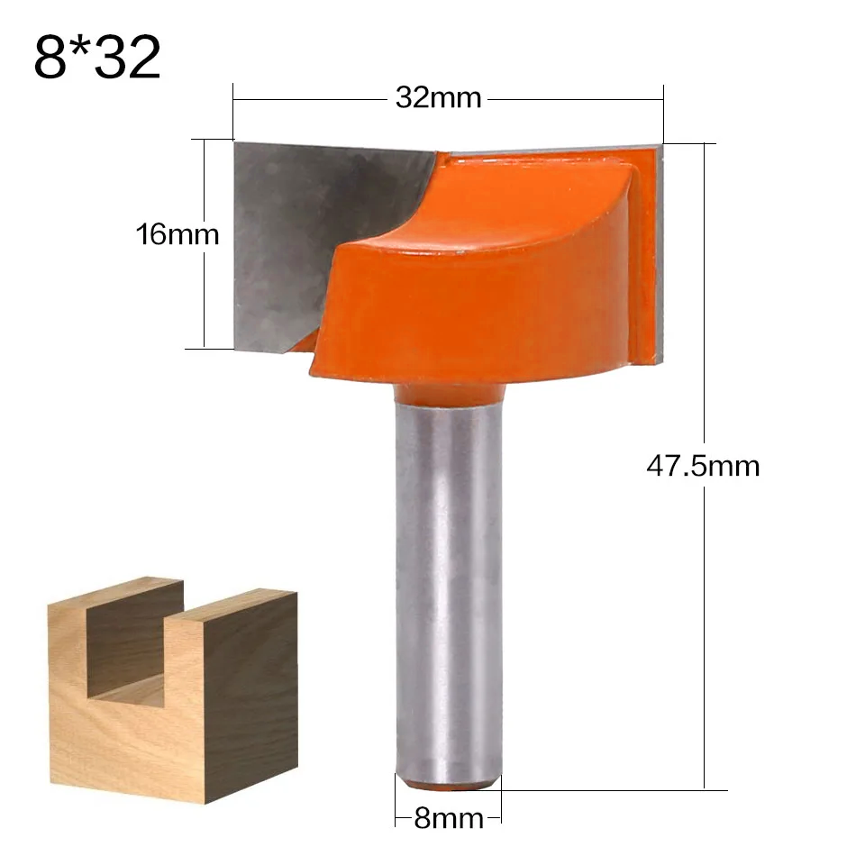 1 pc 8mm Làm Sạch dưới Khắc Bit rắn carbide router bit Chế Biến Gỗ Công Cụ CNC phay cutter endmill cho gỗ