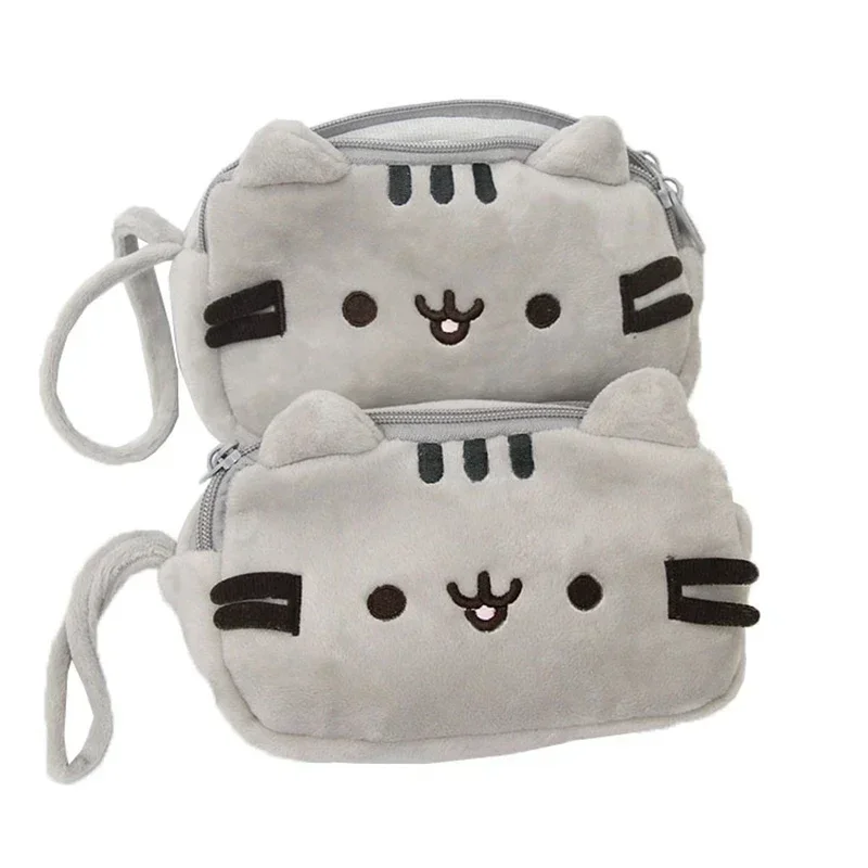 Kawaii Soft Cat ดินสอ 2 ชั้นน่ารักการ์ตูนดินสอกระเป๋าเกาหลีเครื่องเขียนเครื่องสําอางดินสอกระเป๋าอุปกรณ์สํานักงานโรงเรียน