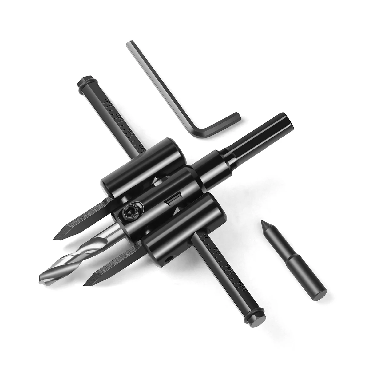 1PC 30/40-120/200/300mm Adjustable Hole Opener Circle Hole Cutter Circle Hole Saw Aircraft Type Wood Drill Bit DIY Tool
