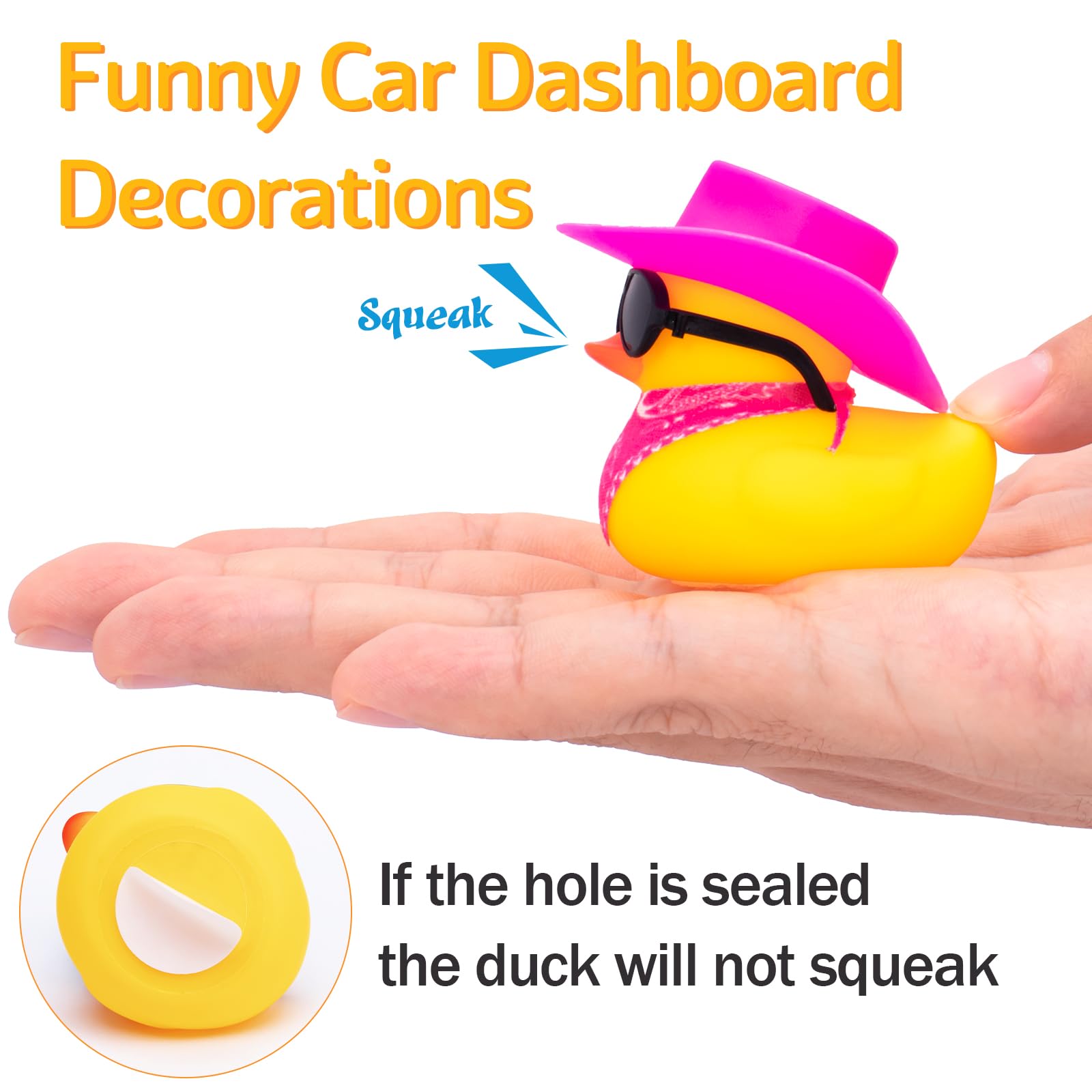Rubber Duck Car Ornaments Yellow Duck Car Dashboard Decorations Jeep Ducking