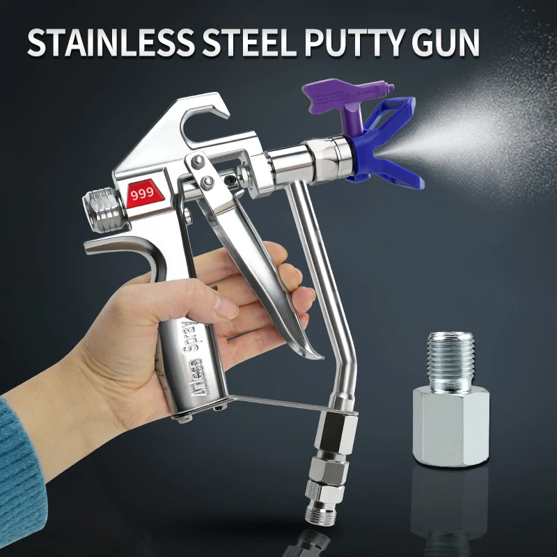 Airless Paint Spray Gun with Tip Guard,655 TIP and 3/8" Fitting , for Airless Paint Sprayer