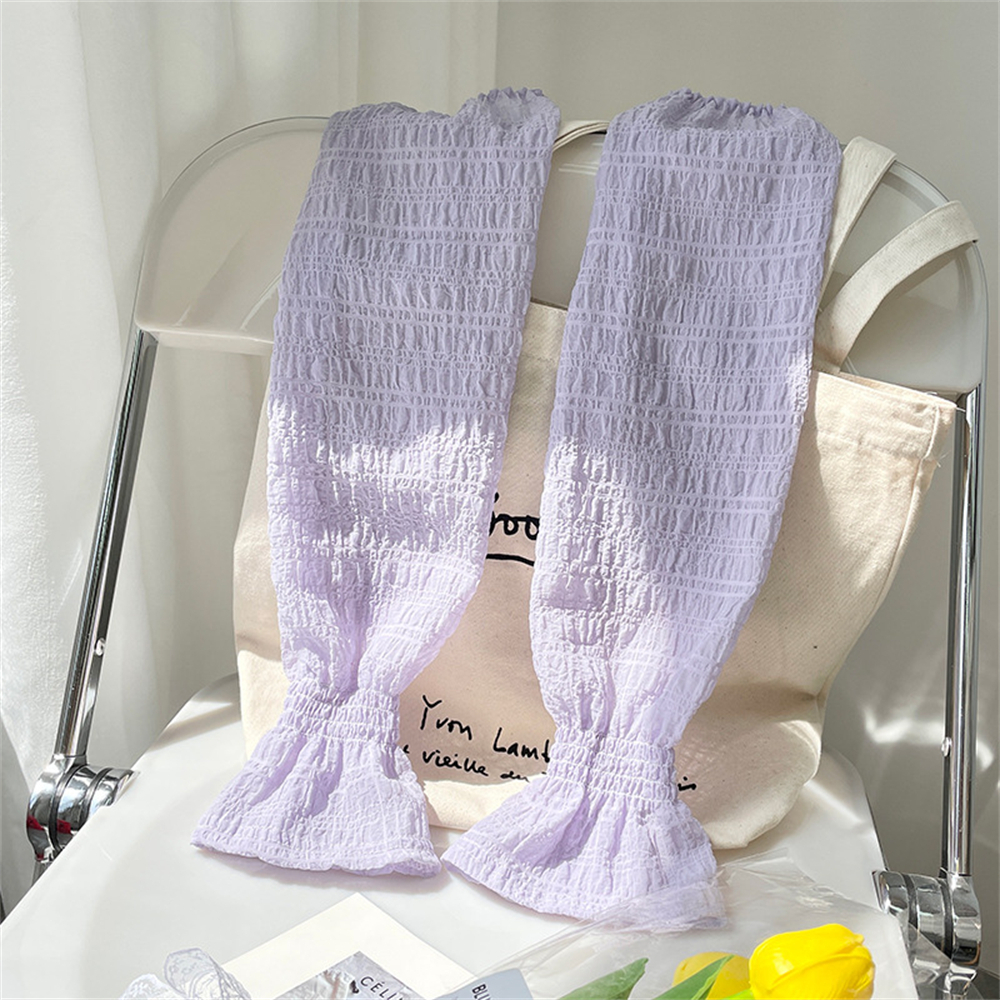 Verão longo luvas sem dedos mulheres mangas de proteção solar luvas de renda malha condução braço manga protetor solar uv respirável luvas