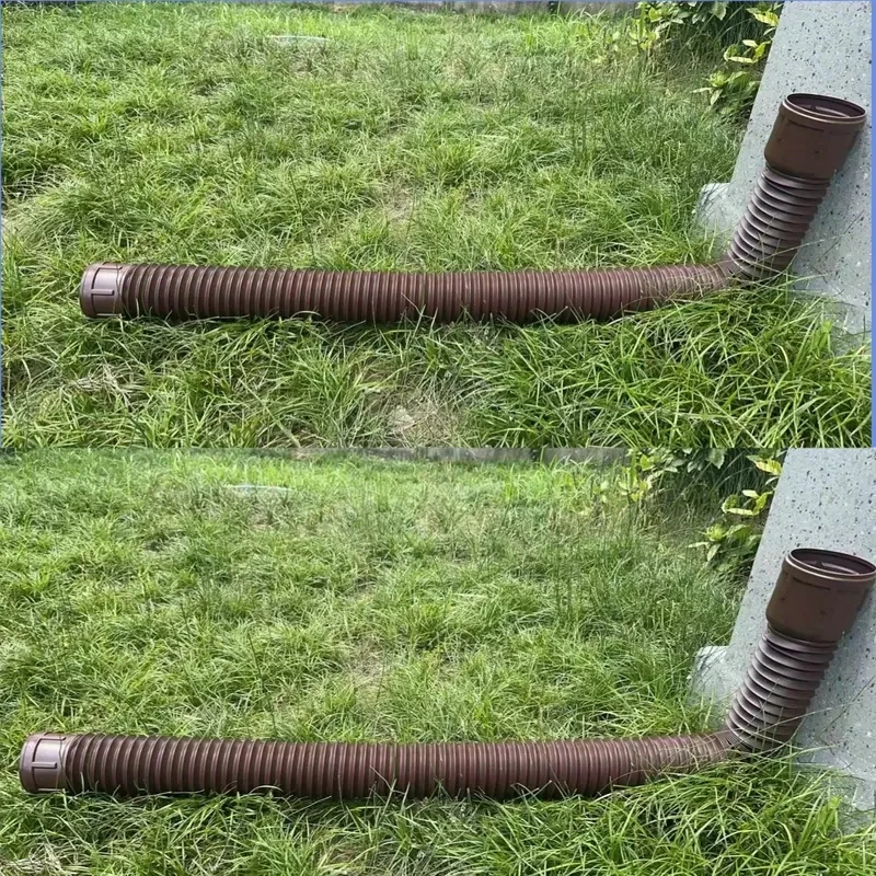 1 pacote flexível chuva calha downspout extensões dreno downspout extensor calha extensão flexível para baixo bico dreno extensão p
