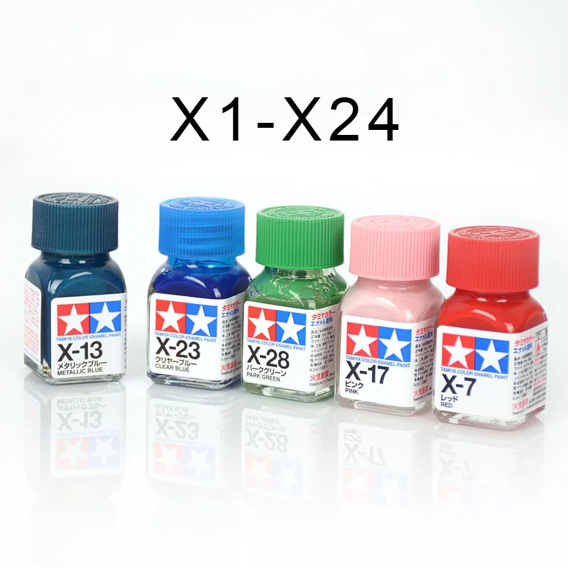 Pintura modelo Tamiya X1-X24, 10ml, pintura esmaltada aceitosa, serie brillante 11