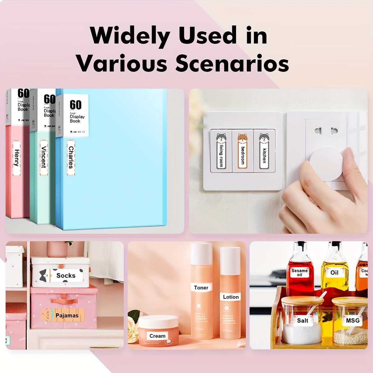 M1 portable ink free Bluetooth mini thermal label printer, similar to D30P15 D11 D101 D110 printer, or corresponding consumables