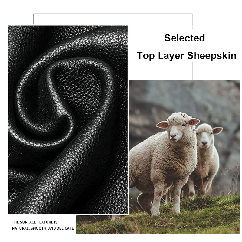 เสื้อโค้ทสั้นแขนพัฟแนวสตรีทสูงสำหรับผู้หญิงเสื้อโค้ทหนังแกะแฟชั่นสำหรับผู้หญิงแจ็คเก็ตหนังแท้100% เสื้อแจ็คเก็ตมอเตอร์ไซค์