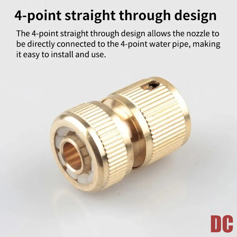 4-way Water Quick Connector High Pressure Quick Coupling For Car Washer Water Gun Adapter Joints Garden Irrigation Accessories
