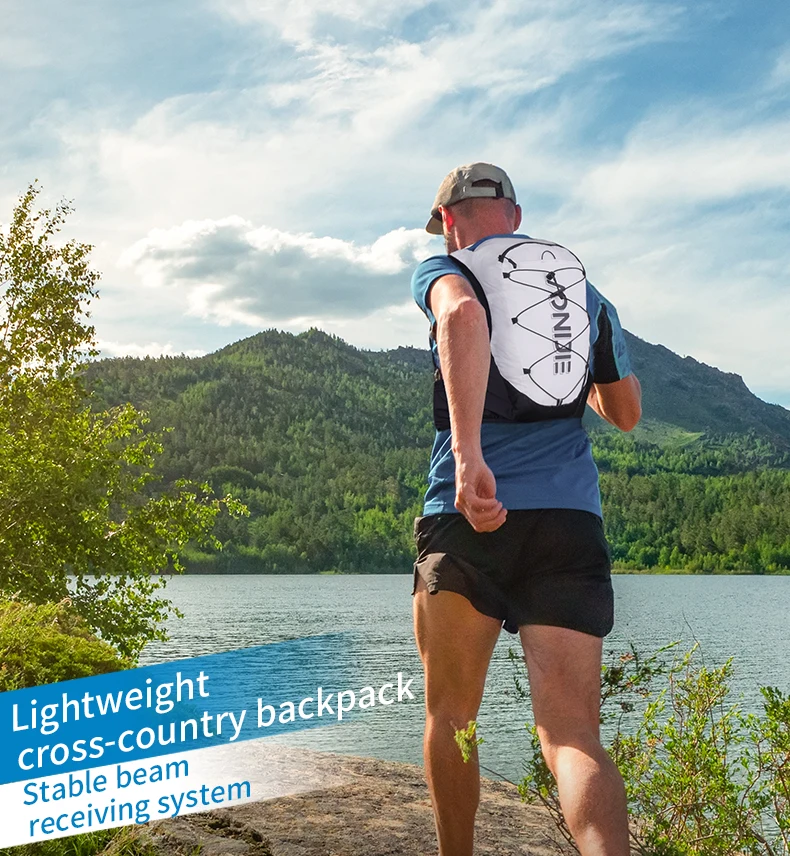 AONIJIE C9108S น้ําหนักเบา Hydration Cross Country กระเป๋าเป้สะพายหลัง Rucksack กระเป๋าน้ํา ForHiking วิ่งมาราธอนขี่จักรยาน