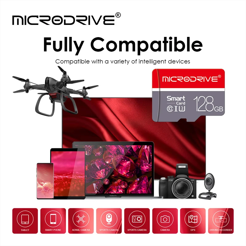 Mini carte mémoire SD pour smartphone, haute vitesse, 256 Go, classe 10, micro TF, lecteur flash, 4 Go, 8 Go, 16 Go, 32 Go, 64 Go, 128 Go