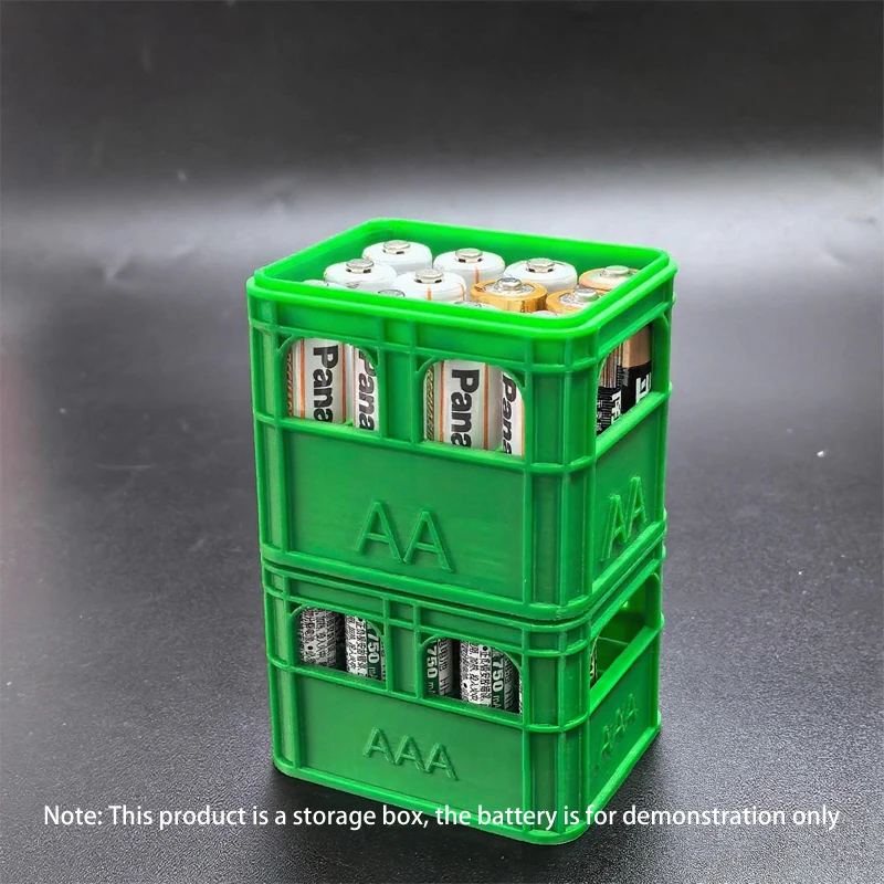 AA&AAA&18650 Battery Storage Box Organizer Beer Box Style Stackable