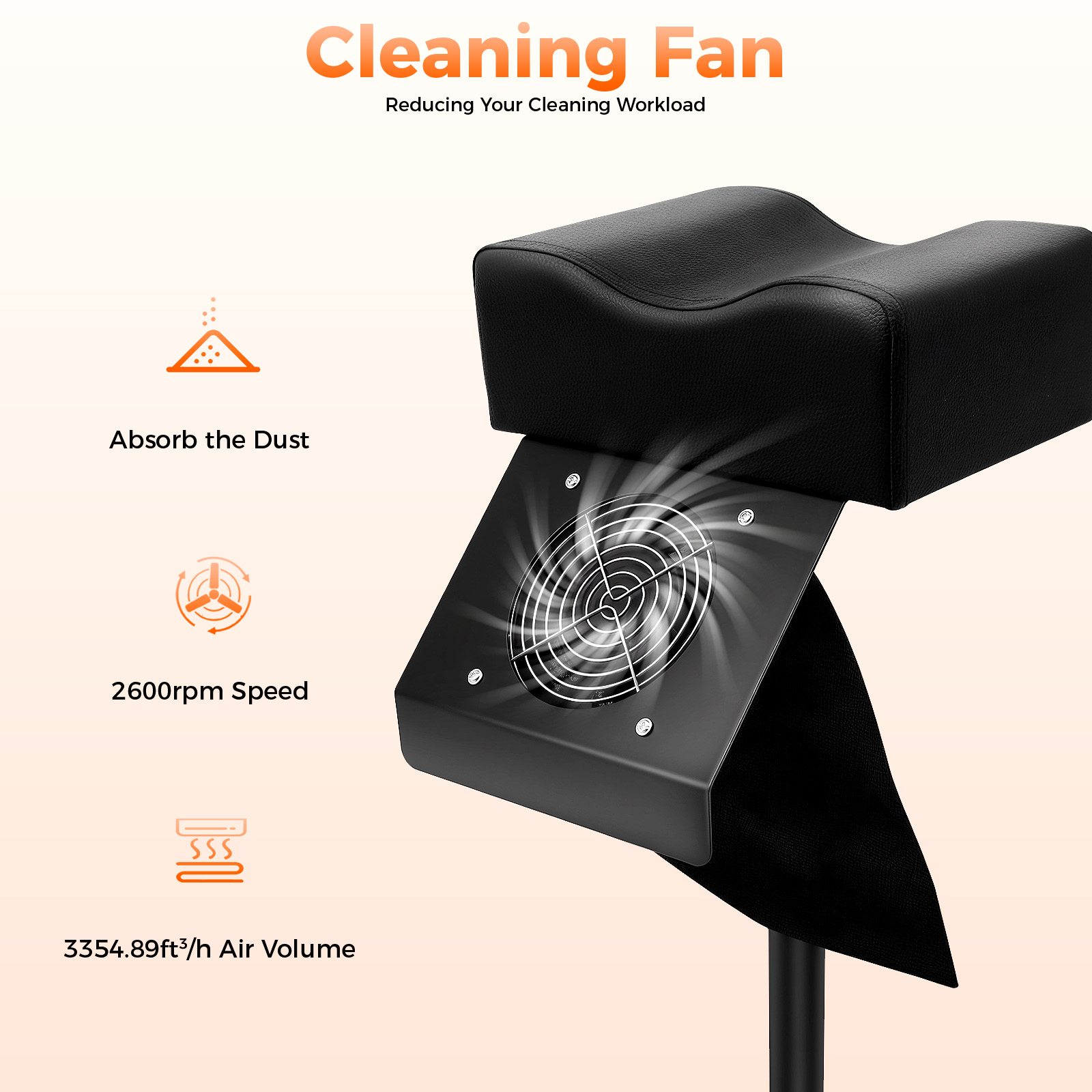 Banco de pedicure para unhas, cadeira de manicure, salão de beleza, spa, elevador, apoio para os pés com ventilador de limpeza