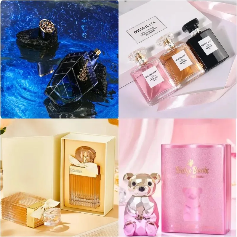 Perfume elegante para mujer 100 ml - 8 aromas cautivadores con notas florales frutadas dulces Base cálida aromática romántica de larga duración