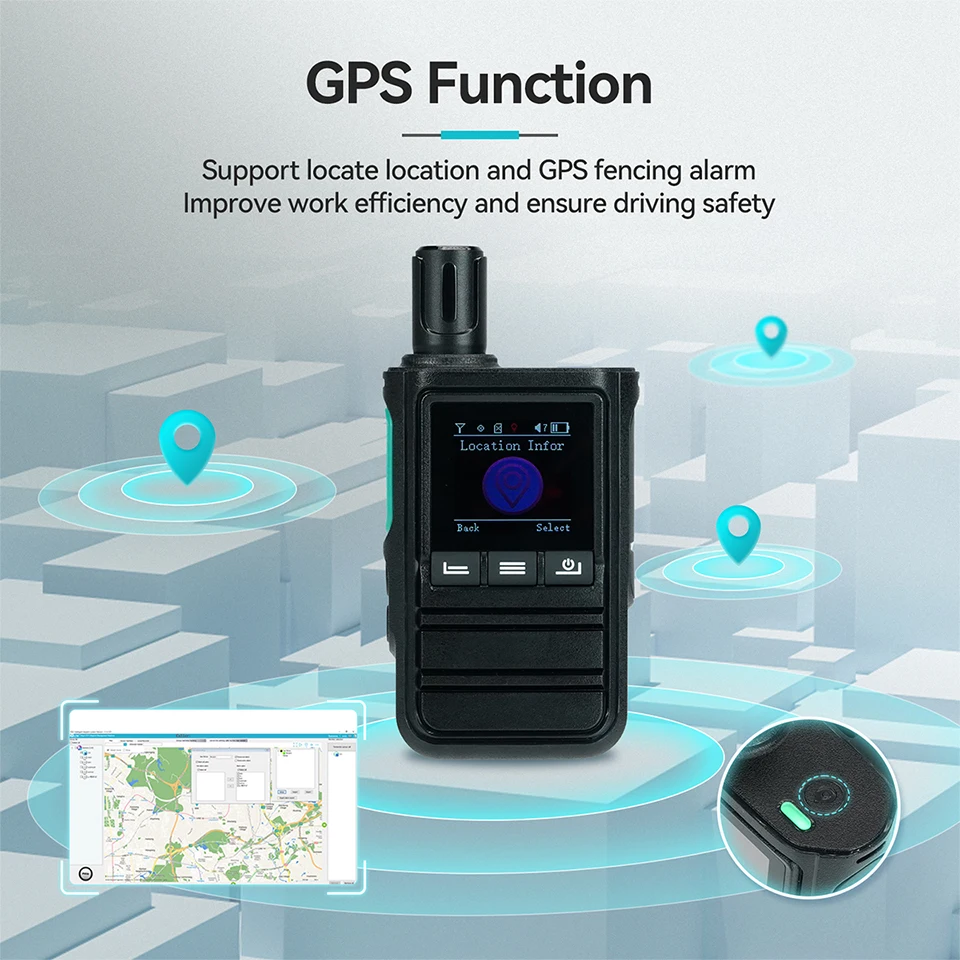 Retevis L61 4G Netzwerk Radio GPS Long Range Netzwerk Walkie Talkie USB C Lade Zwei Weg Radio Smartphone POC Radio Linux 2G 4G