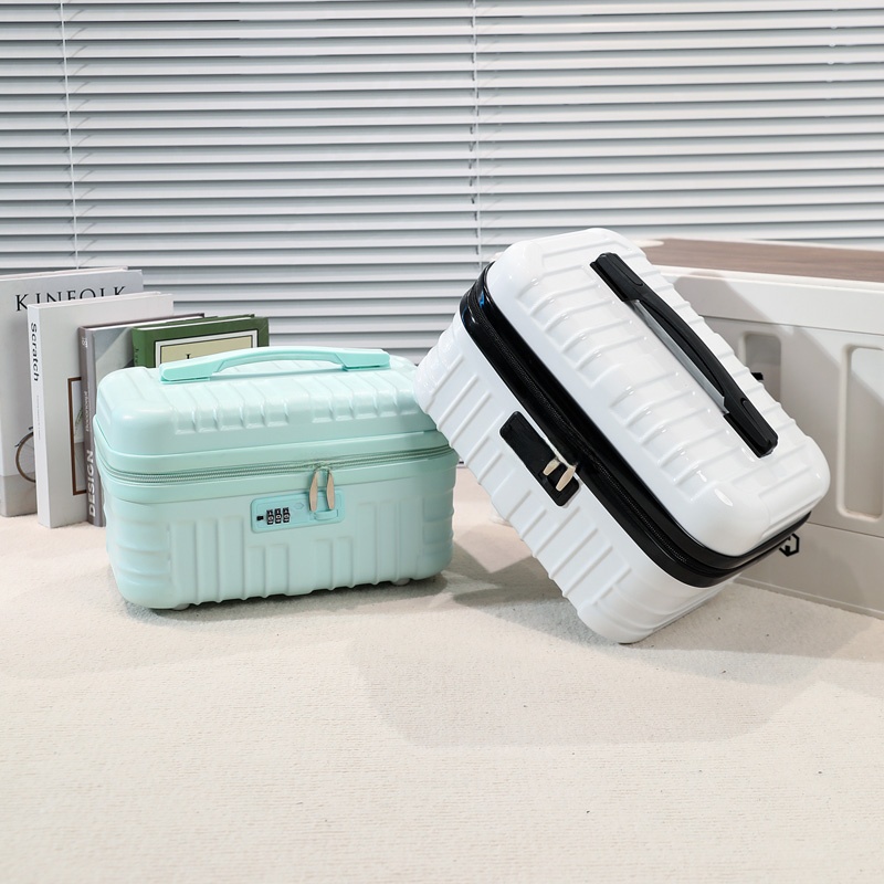 16 インチポータブル旅行スーツケース大容量化粧バッグネイルアートツールボックスユニバーサルウォッシュバッグファッショナブルなトレンディなユニセックスバッグ